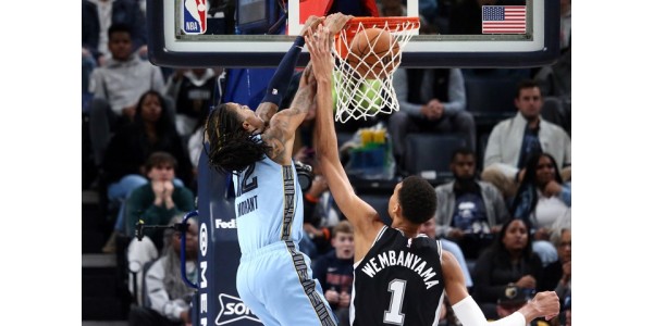 Ja Morant y Victor Wembanyama se enfrentan por primera vez esta temporada Ja Morant y Victor Wembanyama se enfrentan por primera vez esta temporada